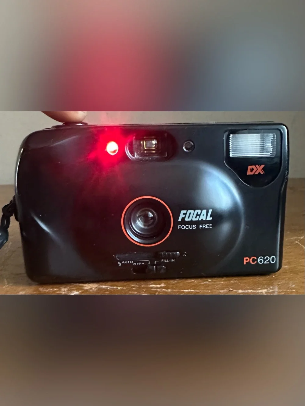 Focal PC620 DX Motor Focus Free Compact 35mm Film Camera w/ Built-In Flash Black